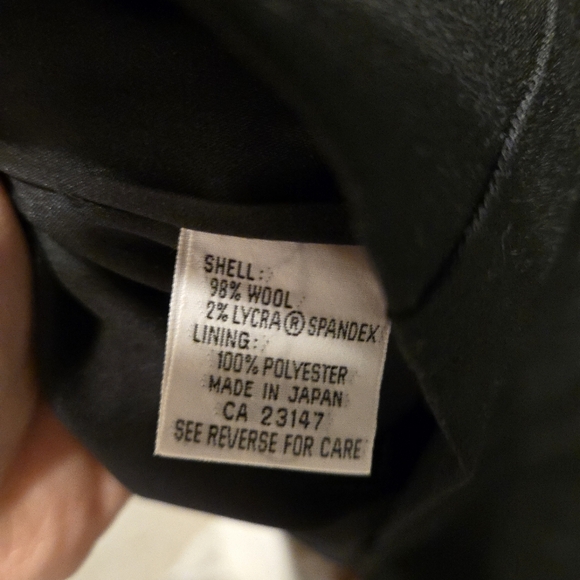 Talbots Petites 6P Italian wool Solid Black Dress - Picture 4 of 6